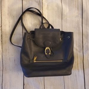 Coach Ladies Black Pebble Leather Evie 22 Backpack